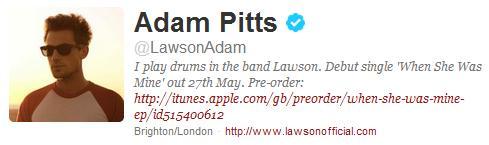 :  The Lawson boys are verified on twitter (11/5/2012) 