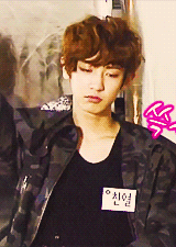 backhug:  chanyeol’s interpretation of their “lip-wipe” move in mama. (x) 