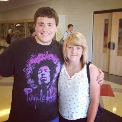 Murph &amp; I. #iphoneography #instagram #girl #kentucky #teen #like #follow #igers #boy #lastday #classof2012 (Taken with instagram)