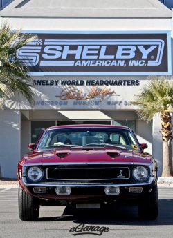 egaragedotcom:  The thunderous sound of the Shelby Mustang Cobra Jet. RIP Carroll Shelby. 