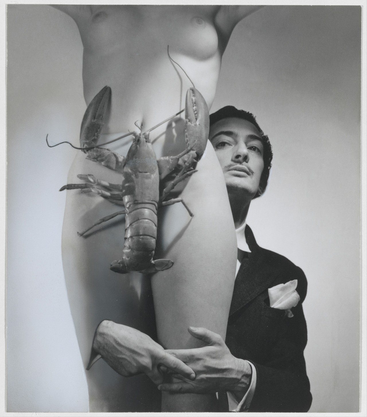 artpedia:  George Platt Lynes - Salvador Dali, 1939.Gelatin silver print with applied