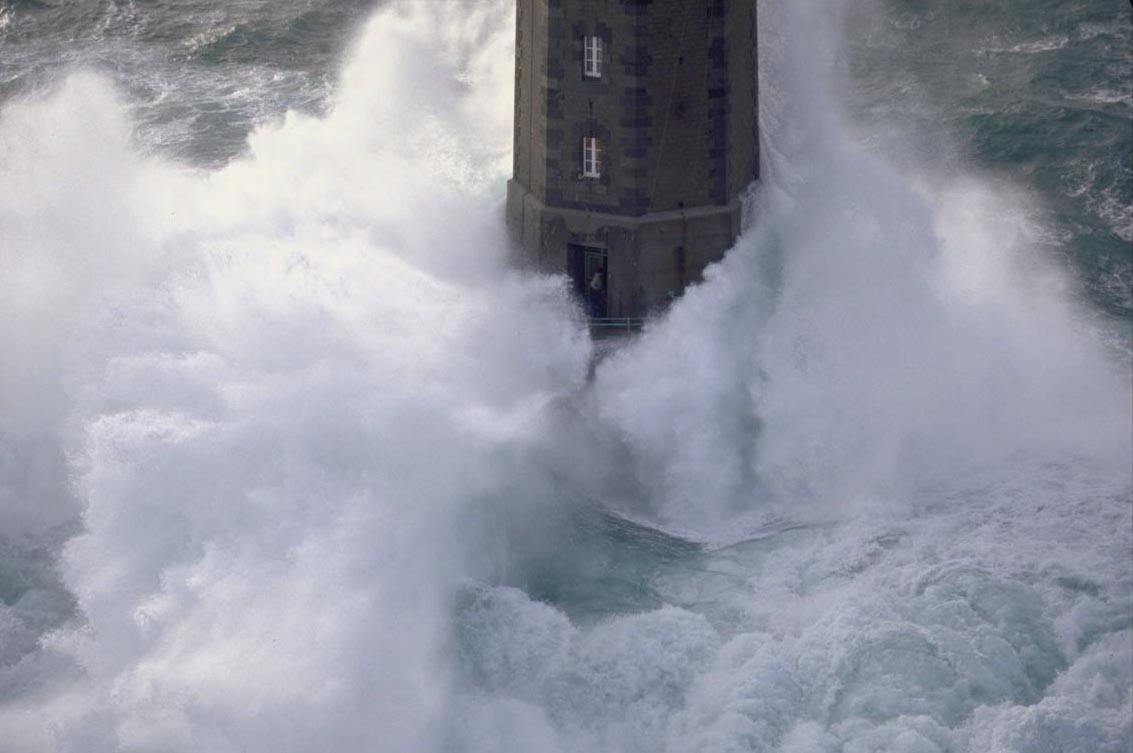 chroniclesofdia: La Jument, Breton, France One of those infamous storms on the Iroise