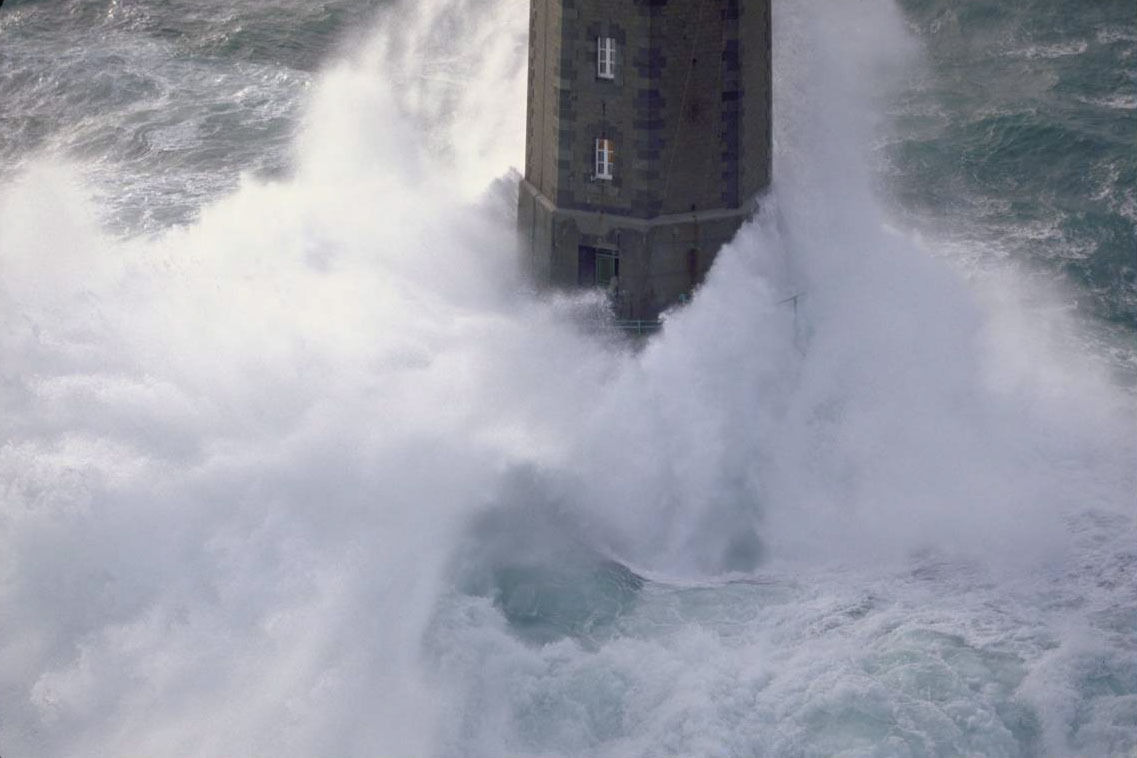 chroniclesofdia: La Jument, Breton, France One of those infamous storms on the Iroise