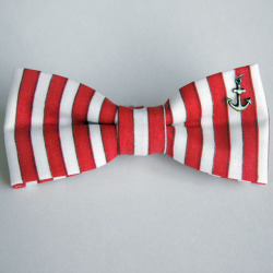 theclassyissue:  Anchor Pendant Bow Tie 