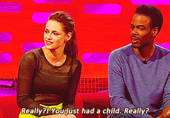  Now, in this one, is there less sex? Because obviously, you have a baby now. Vampire babies, they grow up so fast. There’s a lot of work involved in a vampire baby, I imagine. 