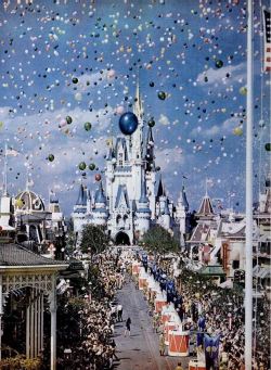 mikasavela:  Opening day at Walt Disney World, Florida. Life Magazine, December 1971. 