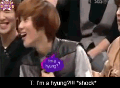 mandersyoo:  mintytaemin:When Taemin found out that he was a hyung.  omg why did