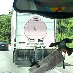 Really? A hippos ass on the back of a truck&hellip;lol (Taken with instagram)