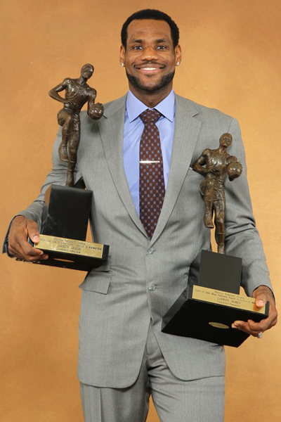 the-triple-double:  3 MVP AWARDS IN 4 YEARS LeBron James of the Miami Heat is the