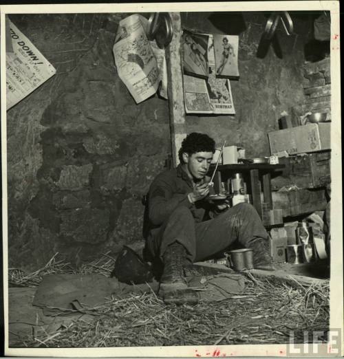 © Margaret Bourke-White 1945 US soldier, Italy