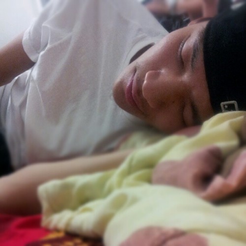 Michael napping (Taken with instagram)