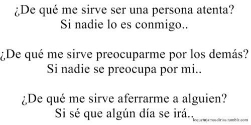 el-sur-es-hxc:  ¿por qué tengo que esperar a que los demás hagan algo por mí para yo hacerlo? encuentro estúpido esto, no porque el mundo sea una mierda contigo, tu también lo serás (: 