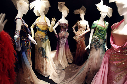 emilysmithlovesmarc:  Normandy, France: dresses designed by John Galliano are presented at the exhib