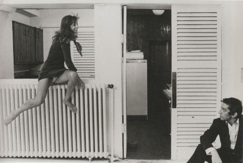 Gainsbourg and Birkin at home on rue de Verneuil, Paris.