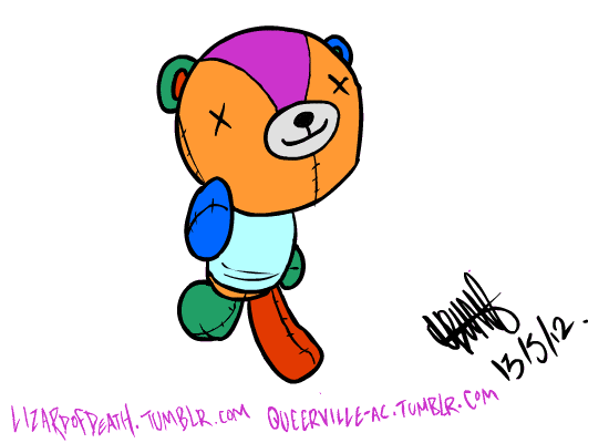 lizardofdeath:  he should be animated, if it’s not moving then click on the image :l  augh, its so cute