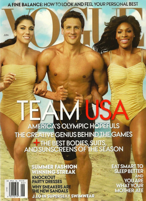 Preview! Hope Solo, Ryan Lochte &amp; Serena Williams by Annie Leibovitz for Vogue US (June 2012