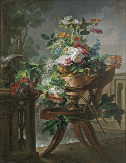 Flowery Vase on a Chair, by José Miguel Parra, Museo Nacional del Prado, Madrid.