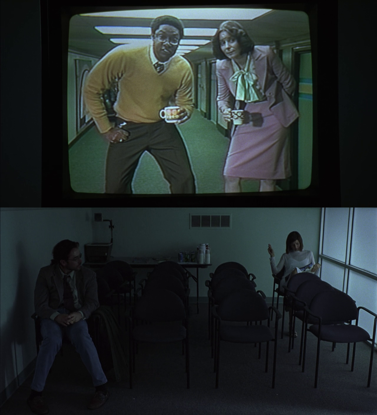 filmception:
“ Being John Malkovich (1999) dir. Spike Jonze
feat. The 7½ Floor (fictional movie)
”
one of the best movies ever.