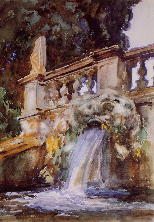 Villa Torlonia Frascati ~ 1907 | John Singer Sargent