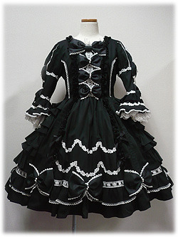 calantheandthenightingale:    Black Dresses, Series XIV: Black OPs and JSKs with White Lace, part I by Angelic Pretty  These sets are going to be too much fun <3   OH MY LORD CRY