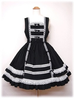 calantheandthenightingale:    Black Dresses, Series XIV: Black OPs and JSKs with White Lace, part I by Angelic Pretty  These sets are going to be too much fun <3   OH MY LORD CRY