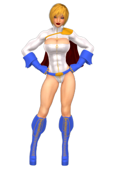 petercottonster:  New Powergirl! New Supergirl! But yeah, I do plan on doing a couple of pinups to showcase these. The changes are kinda minor on Powergirl(better muscle/hips/fat ratio) but for Supergirl I was FINALLY able to give her a new skirt/boots.