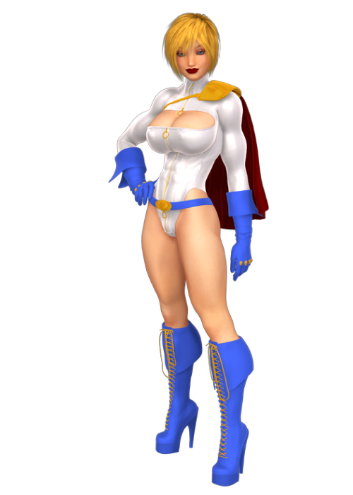 petercottonster:  New Powergirl! New Supergirl! But yeah, I do plan on doing a couple of pinups to showcase these. The changes are kinda minor on Powergirl(better muscle/hips/fat ratio) but for Supergirl I was FINALLY able to give her a new skirt/boots.