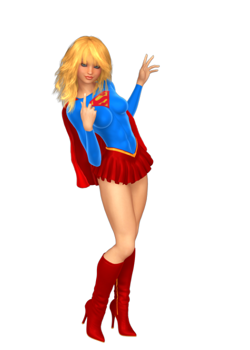 petercottonster:  New Powergirl! New Supergirl! But yeah, I do plan on doing a couple of pinups to showcase these. The changes are kinda minor on Powergirl(better muscle/hips/fat ratio) but for Supergirl I was FINALLY able to give her a new skirt/boots.