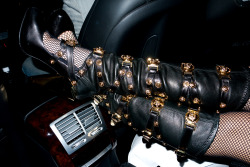 terrysdiary:  Gagaâ€™s Versace boots.