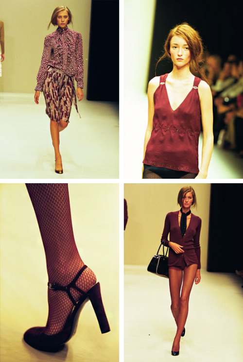 fuckyeahmiucciaprada: Prada Spring/Summer 2000 Ready-to-WearColette Pechekhonova, Audrey Marnay, Gi