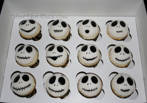 French Vanilla Jack Skellington Cupcakes!