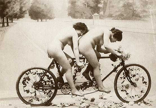 On a bicycle built for two&hellip;