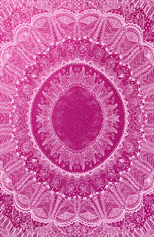 fuckyeahpsychedelics:  “Pink Sparkle Doodle” by Kayla Gordon 