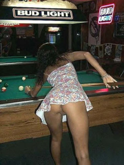 exposed-in-public:  Exposed in the pool hall