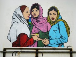 fuckyeahhardfemme:  crankycritic:   Street Art By BR1  why is this not on the tumblr radar  coz tumblr radar is for white people and their boring work   These are so beautiful!