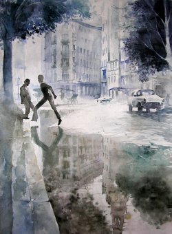 mydarkenedeyes:  Havana by Kasia W Watercolour,