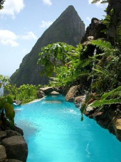 bluepueblo:  Infinity Pool, St. Lucia, The