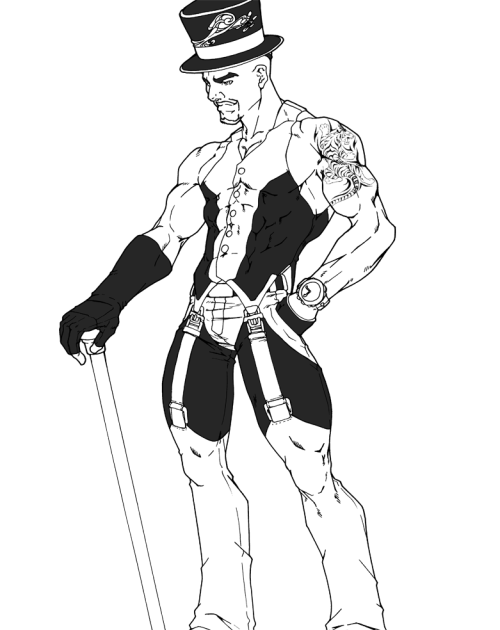 kazehouse:  MY NEW ORIGINAL CHARACTER. HIS NAME IS GENTLEMAN AND HE’S A FIGHTER. 