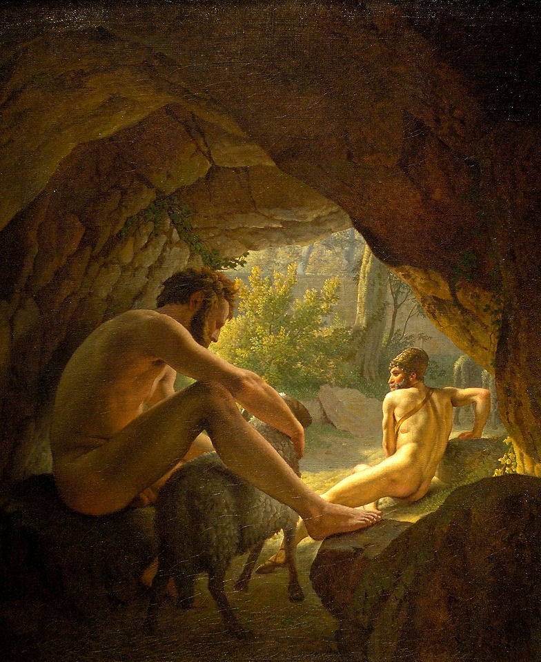 nudespoonseuphoriac:    Christoffer Wilhelm Eckersberg, Ulysses Fleeing from Polyphemus,