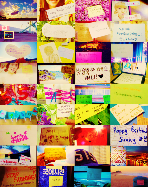  Birthday event: Take a picture of a place you want to show Sunny ☀  Happy Birthday,