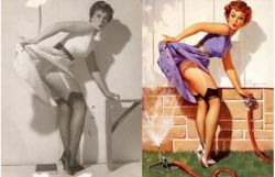 wetheurban:  PIN-UP GIRLS: BEFORE AND AFTER
