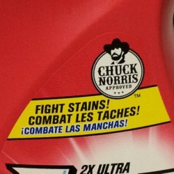 How cool is it to have Chuck Norris approved laundry detergent lol (Taken with instagram)