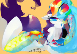Rarity et Tattoo Dash by *Iopichio Iopichio&rsquo;s style seems to be getting more and more crazy and abstract as the months pass goddamn look at those eyes &lt;3