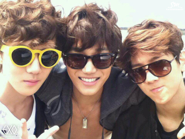 fuckyeah-exo:  EXO K Official Weibo Update - Kai, Baekhyun, Sehun