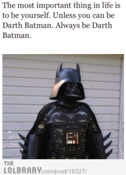 dailyrandompictures:  Always Be Darth Batman