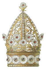 Porn photo  art nouveau crown illustrations 