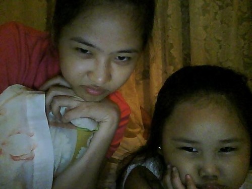 With my super chubby pamangkin, Tamtam. :)