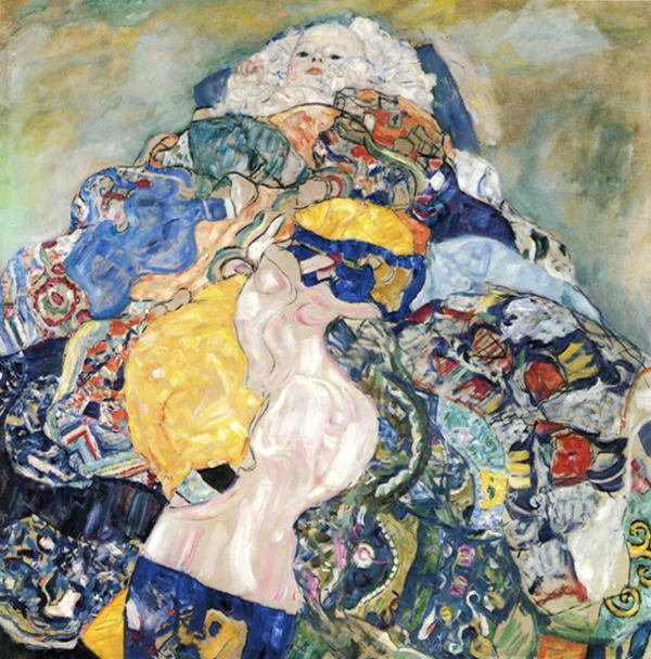 oldroze:  Gustav Klimt. Baby. 1917-1918. Oil on canvas. 110.9 x 110.4 cm. The National