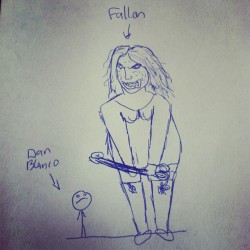 exposedwasteland:  @danblanco777 @fallonedge yeahyeahyeah nice drawing blanco (Taken with instagram)  If someone would have told me at 23 years old, I would still be dealing with online drama/&ldquo;bullying&rdquo; I would have told you you were out of