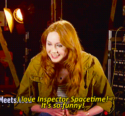 sillymuggles-blog:  Karen Gillan Talks Inspector Spacetime! (x)   Whoa. Yes Community,